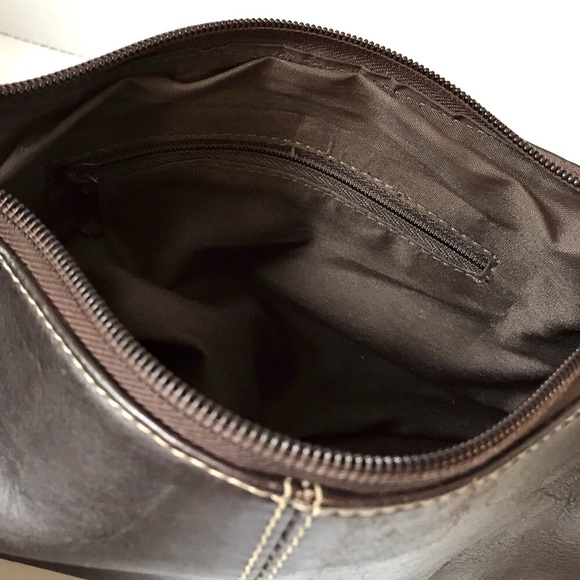 Leather Hand Bag | Brownie Dark Chocolate Bag | Source Unknown - Picture 2 of 11